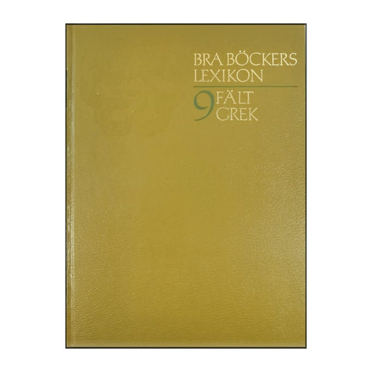 Bra Böckers Lexikon 9 Fält-Grek
