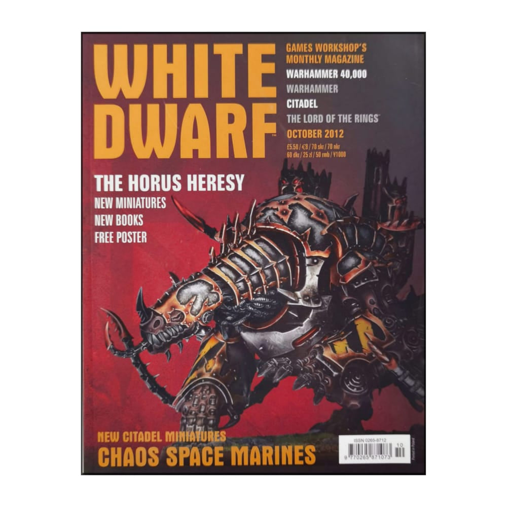 White Dwarf 2012/10 - Chaos Space Marines