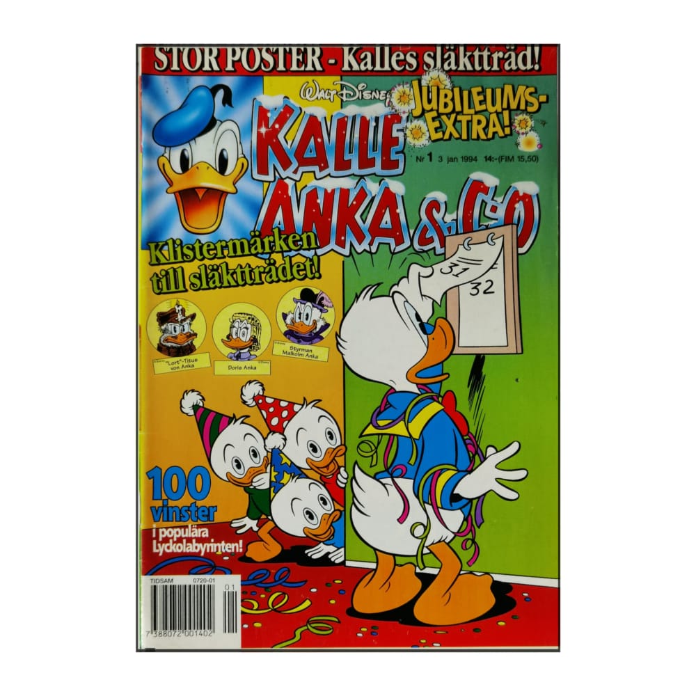 Kalle Anka & Co 1994 Nr 1