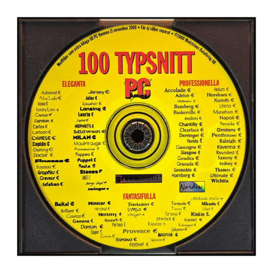 Pc Hemma 2000-11: 100 Typsnitt