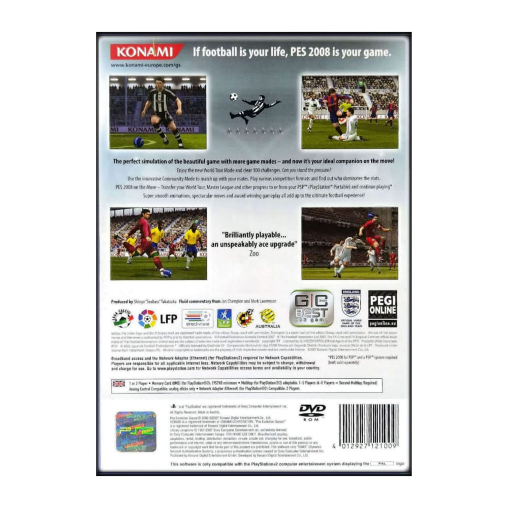 Pro Evolution Soccer 2008 | Pes 2008