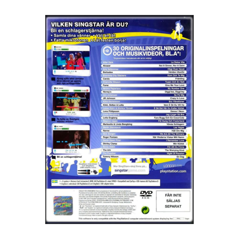 Singstar: Svenska Hits Schlager