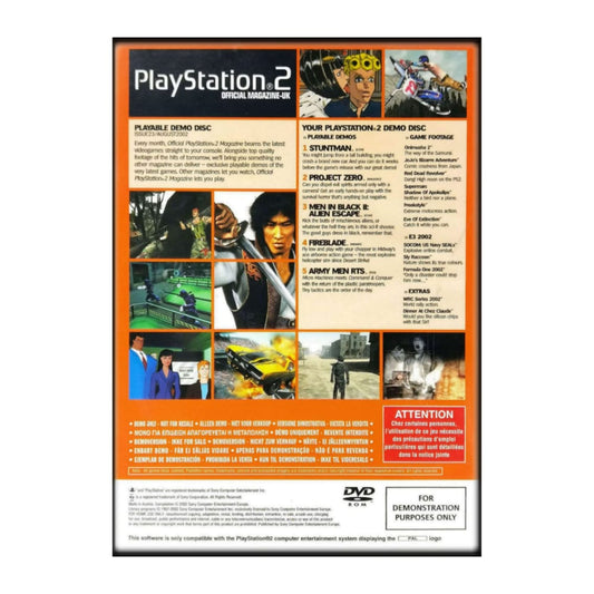 Playstation 2 Official Magazine Uk 2002/08 Demo Disc 23