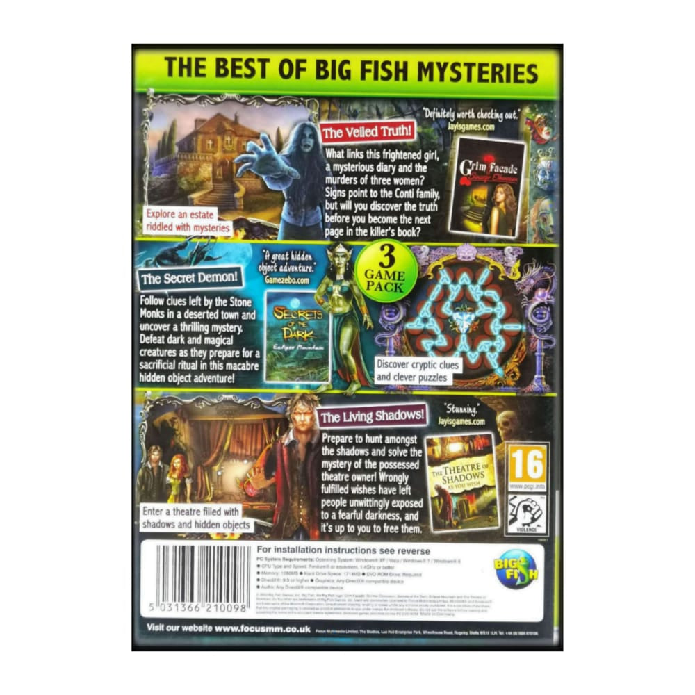 Triple Pack: Mysteries Secrets & Shadows