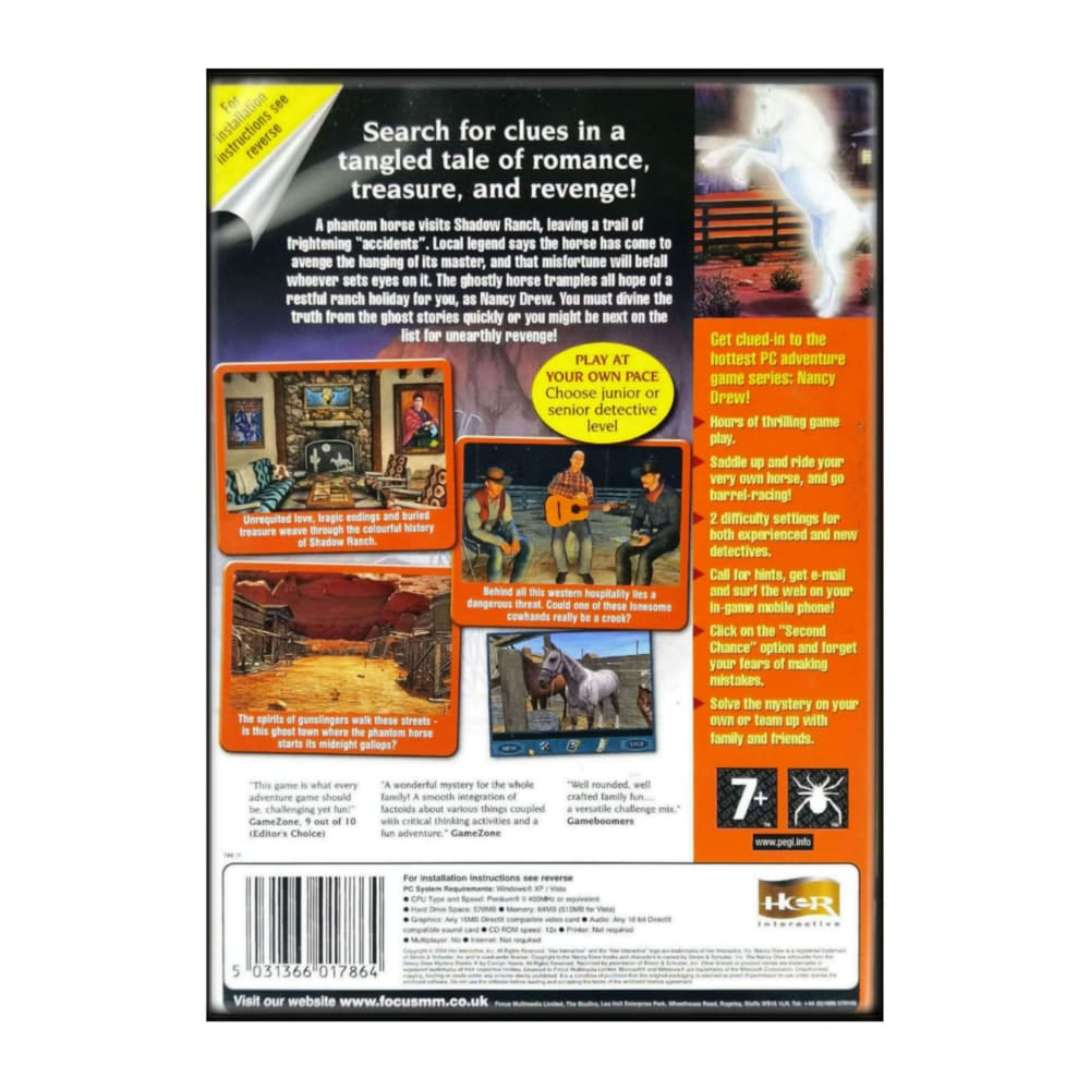 Nancy Drew: The Secrets Of Shadow Ranch