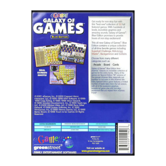 Galaxy Of Games: Blue