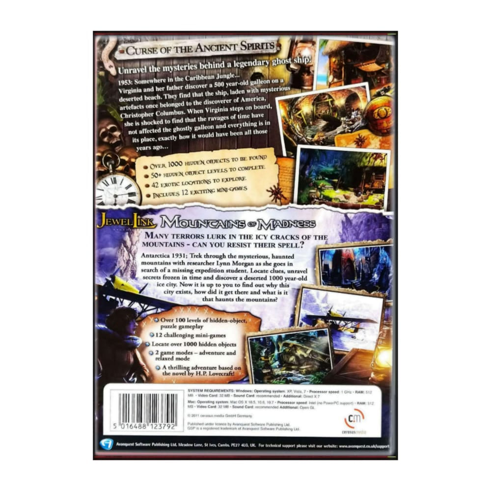Mystery Stories: Curse Of Ancient Spirit + Mountains Of Madness