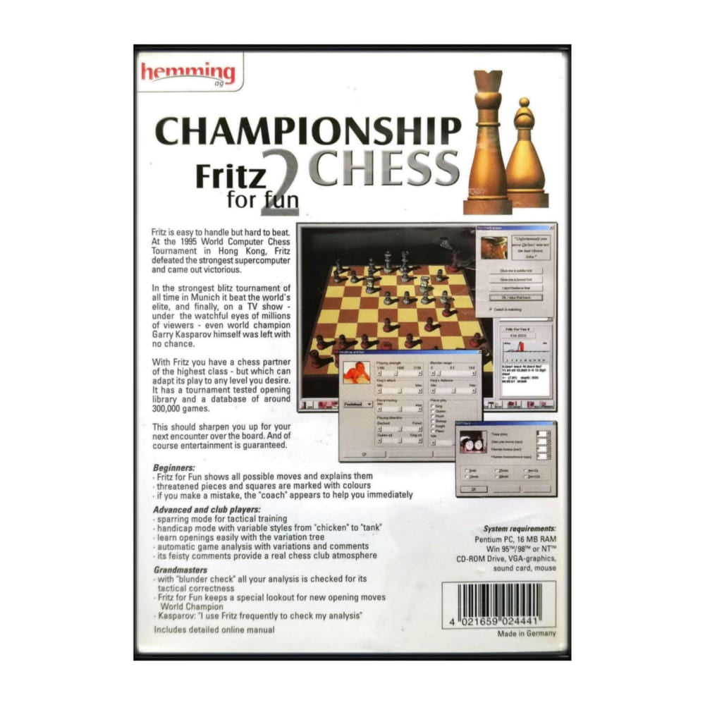 Championship Chess 2 Fritz For Fun