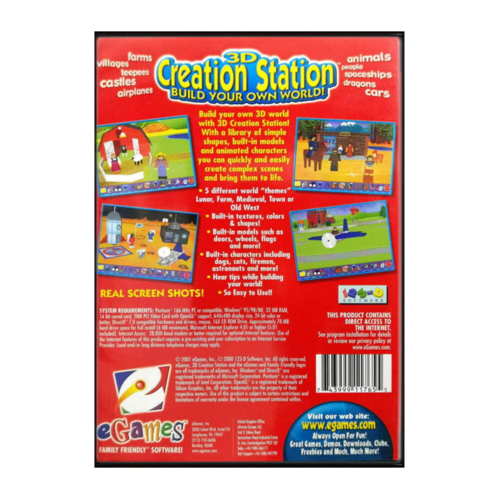 3D Creation Station: Build Your Own World