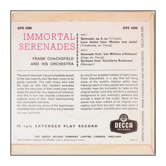Frank Chacksfield & His Orchestra: Immortal Serenades