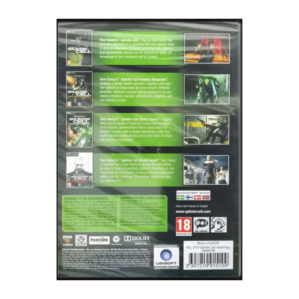 Tom Clancy'S Splinter Cell: Collection