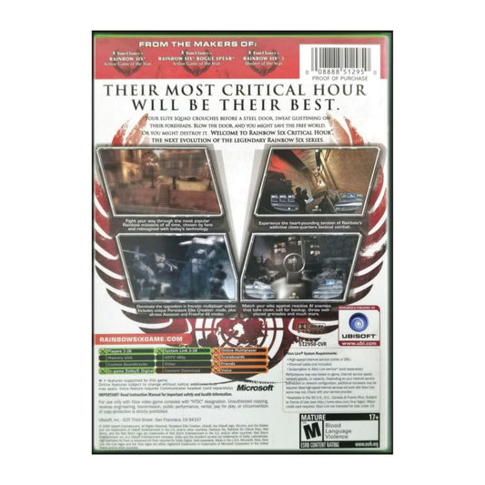 Tom Clancy'S Rainbow Six: Critical Hour