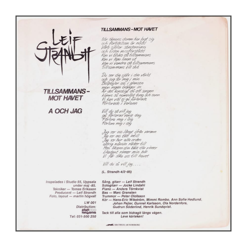 Leif Strandh: Tillsammans - Mot Havet