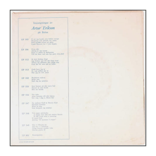 Artur Erikson: O, Store Gud