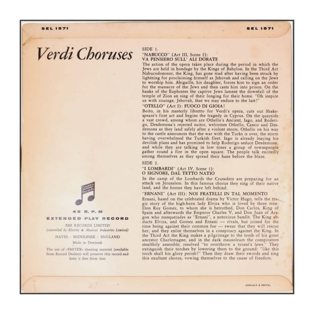 Giuseppe Verdi: Verdi Choruses