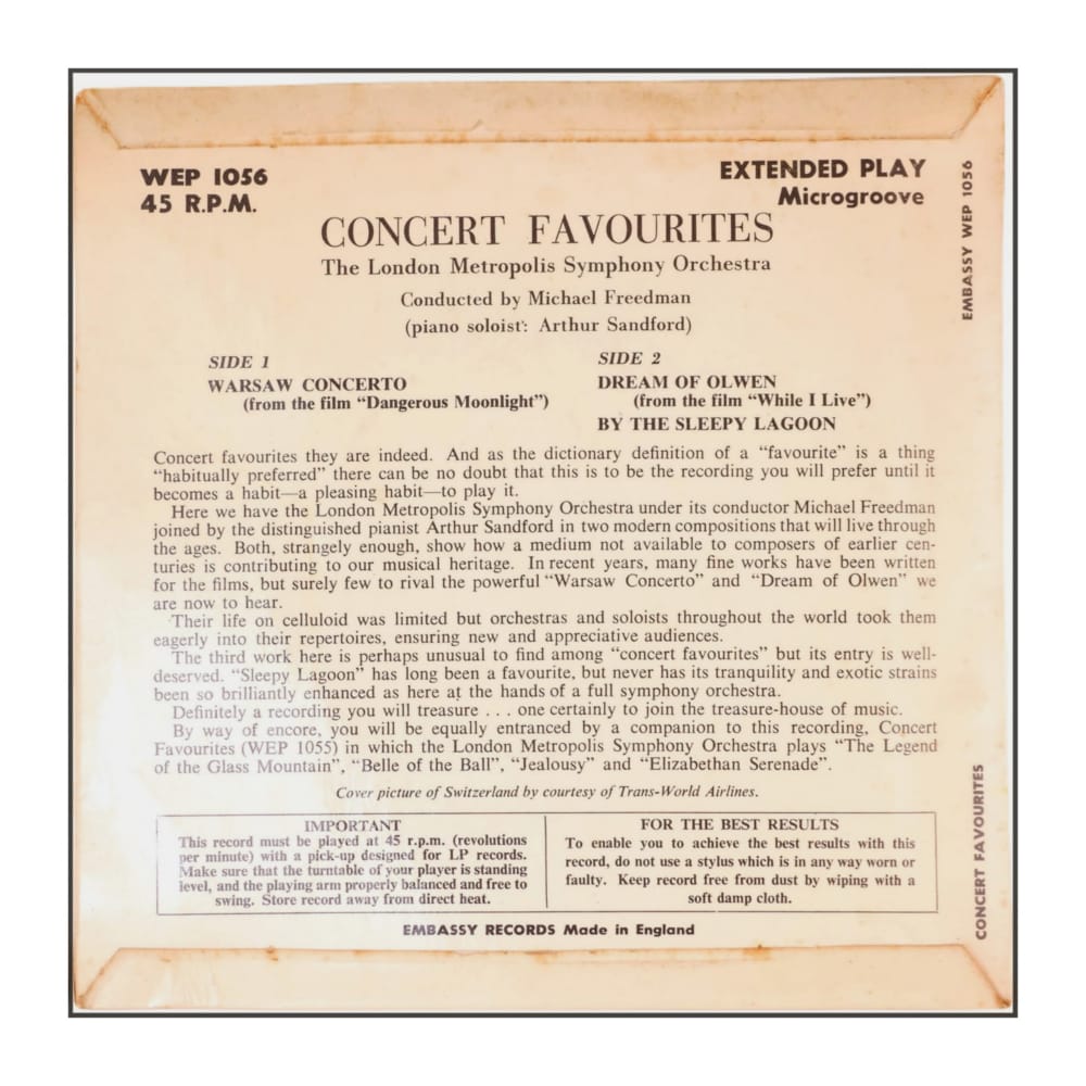 The London Metropolis Symphony Orchestra: Concert Favourites