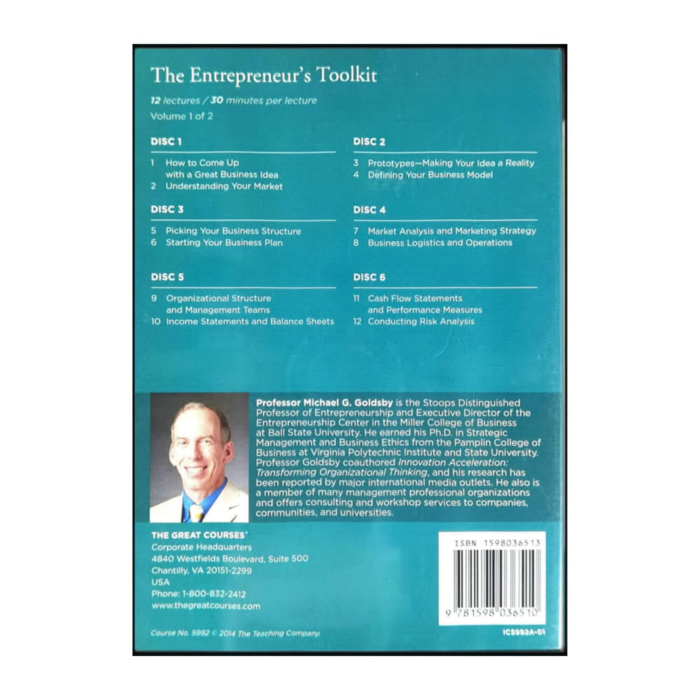 Michael G. Goldsby: The Entrepreneur'S Toolkit 1