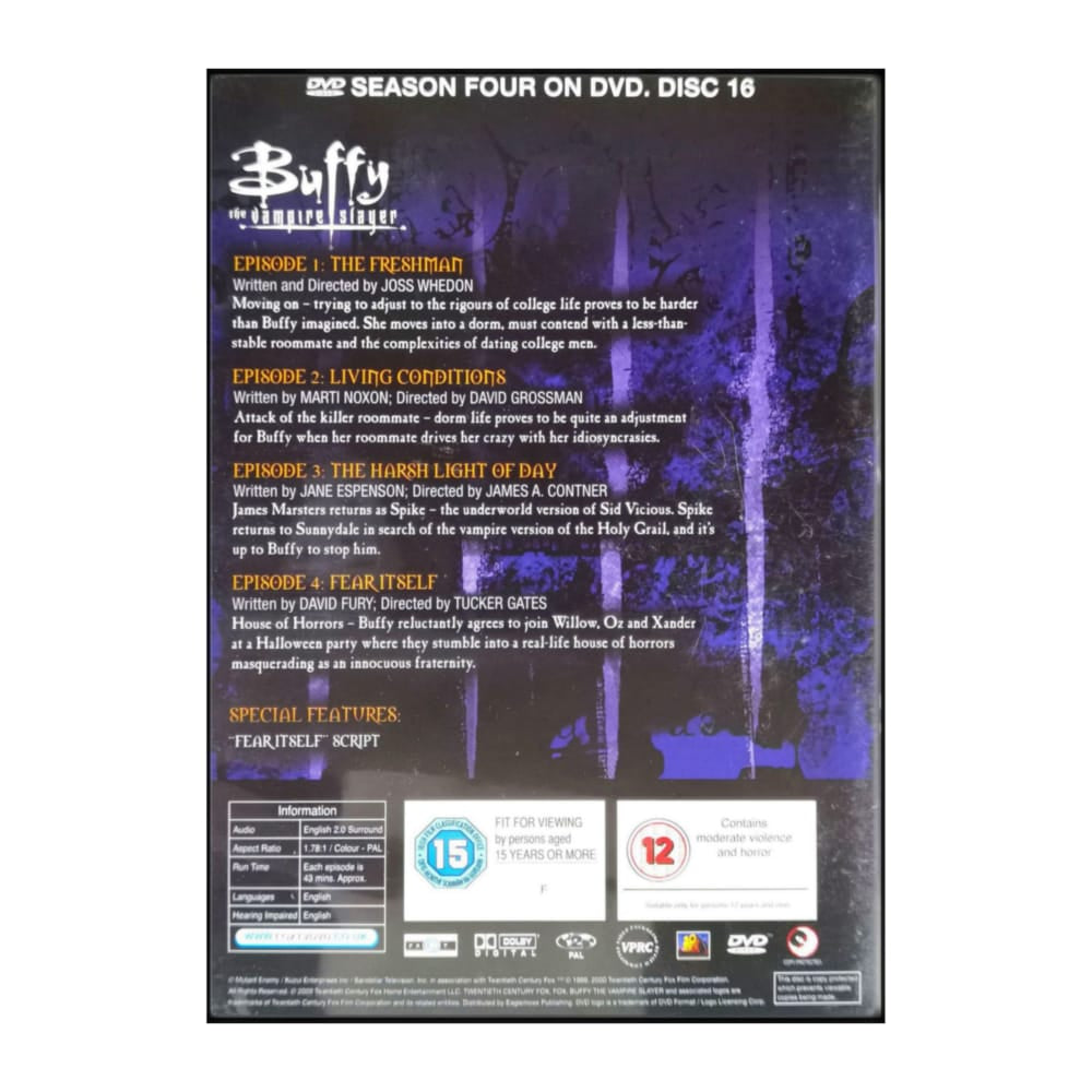 Buffy The Vampire Slayer 4 Ep 1-4