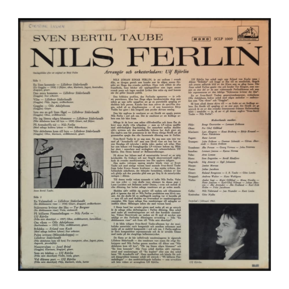 Sven-Bertil Taube: Nils Ferlin