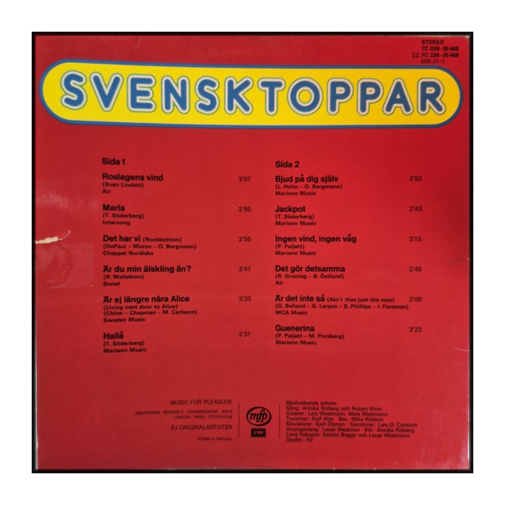 Svensktoppar: Nya Svensktoppar