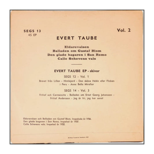 Evert Taube Vol 2