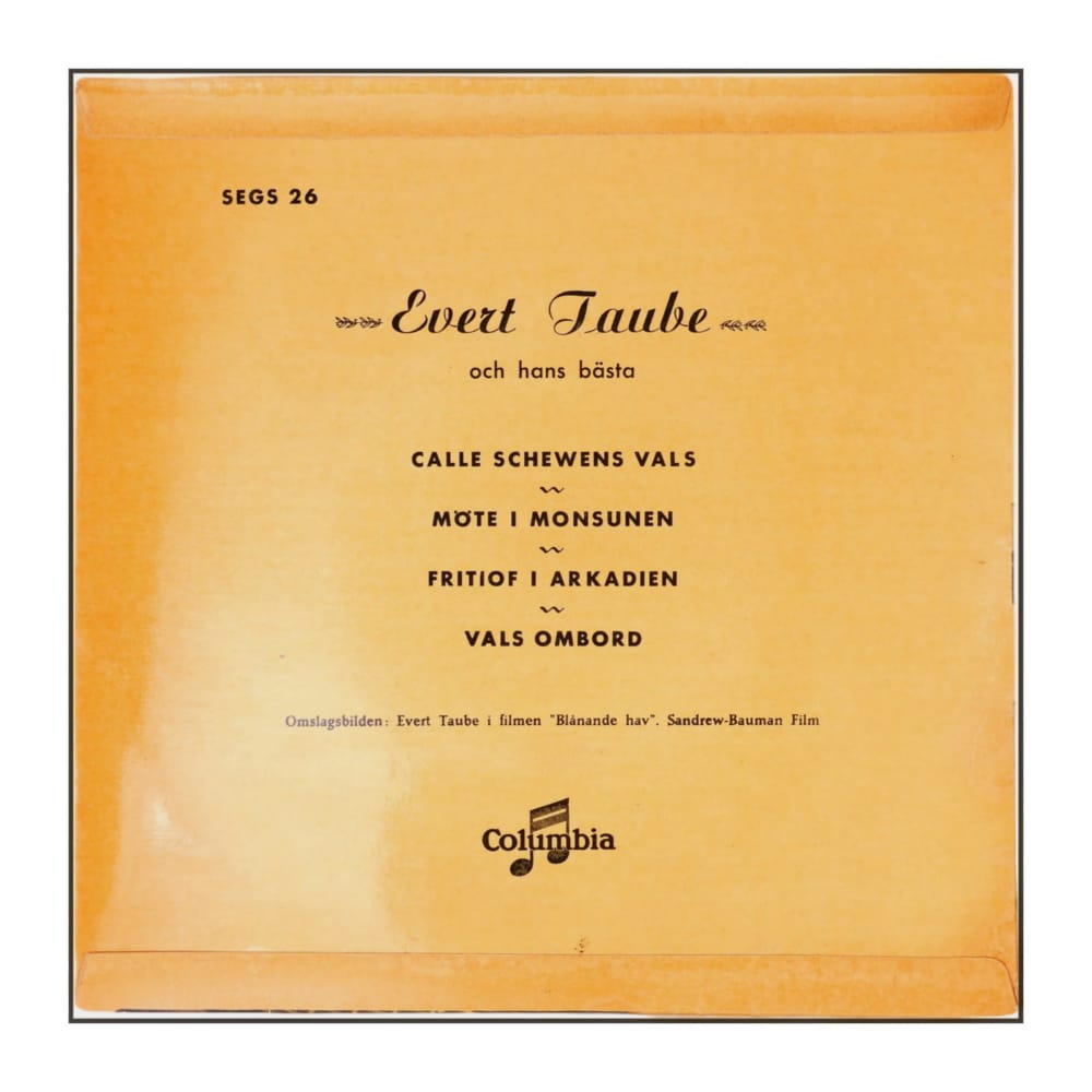 Evert Taube: Calle Schewens Vals