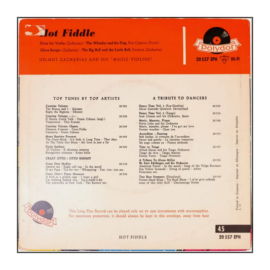 Helmut Zacharias Und Seine Verzauberten Geigen: Hot Fiddle