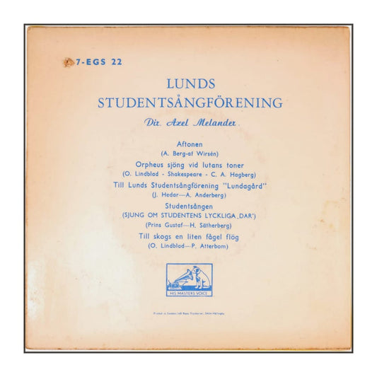 Lunds Studentsångförening: Aftonen