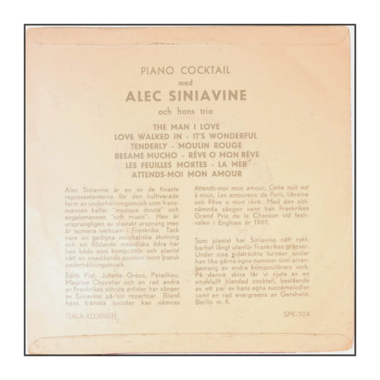 Alec Siniavine: Piano Cocktail