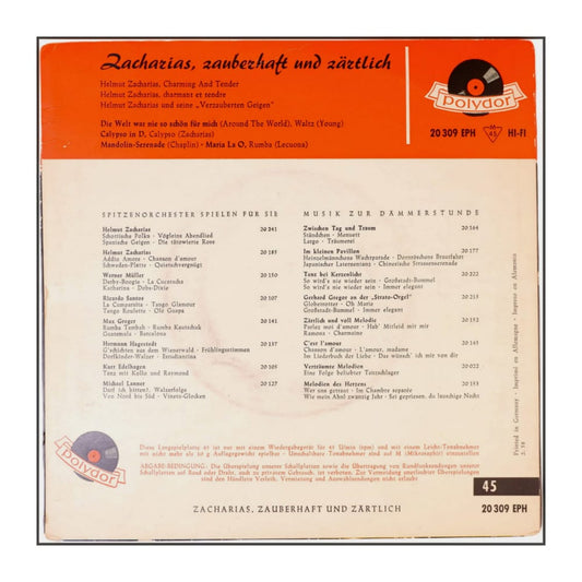 Helmut Zacharias: Zacharias, Zauberhaft Und Zärtlich