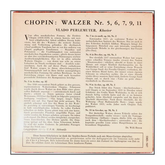 Vlado Perlemuter: Chopin Walzer
