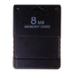 Playstation 2: Memory Card (8Mb) (Black)