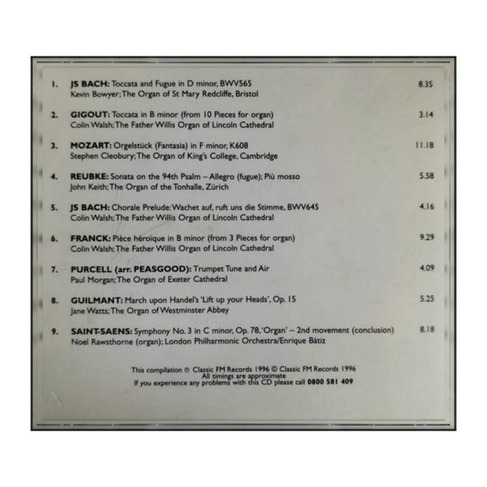 Classic Fm: The Essential Music Collection 12 All Time Great Organ Music