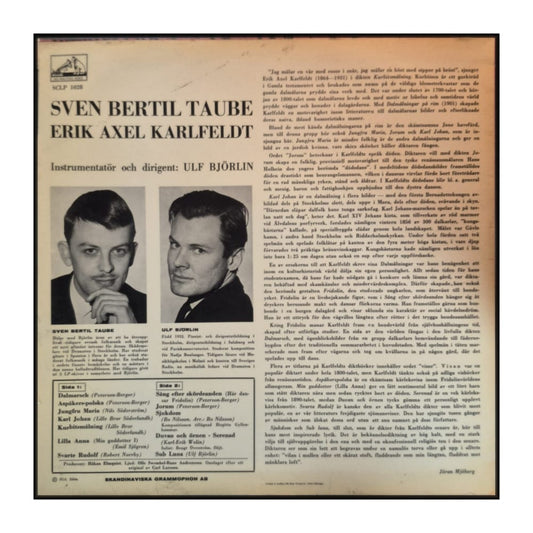 Sven-Bertil Taube: Erik Axel Karlfeldt