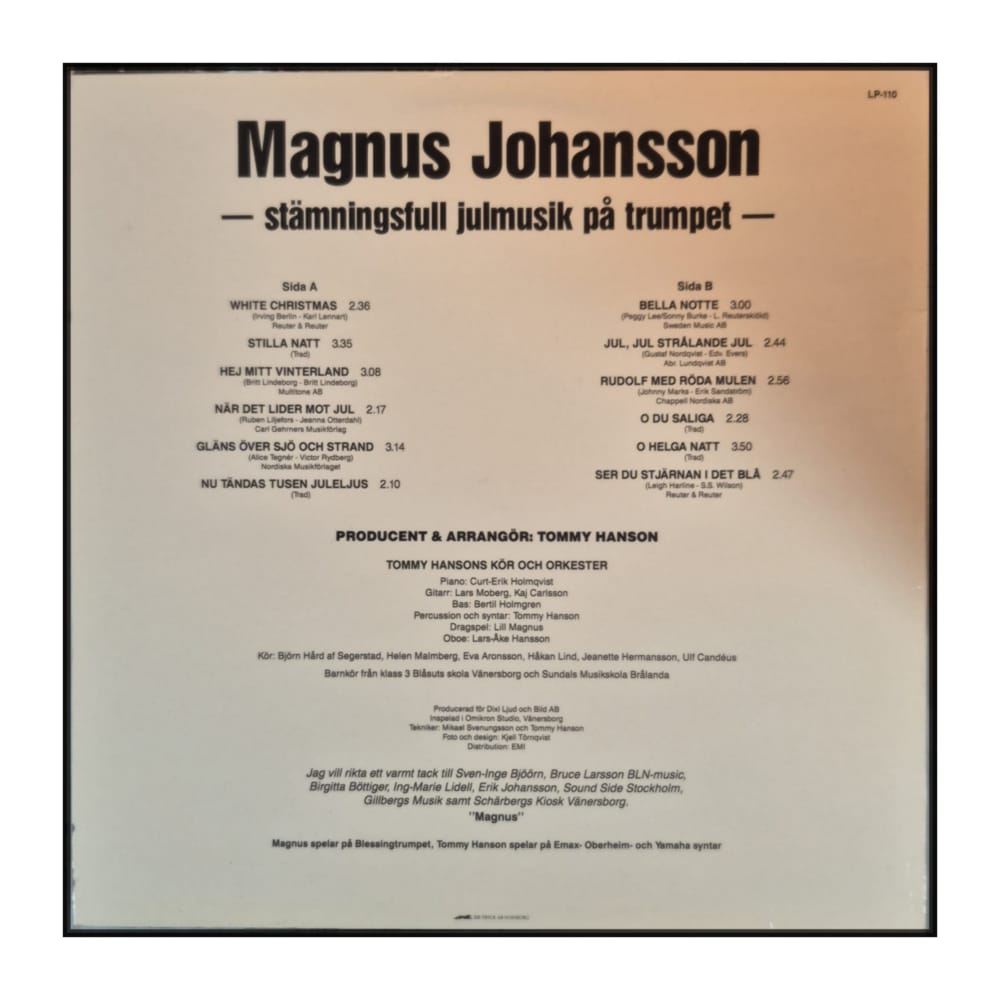 Magnus Johansson & Tommy Hansons Kör Och Orkester: En strålande jul