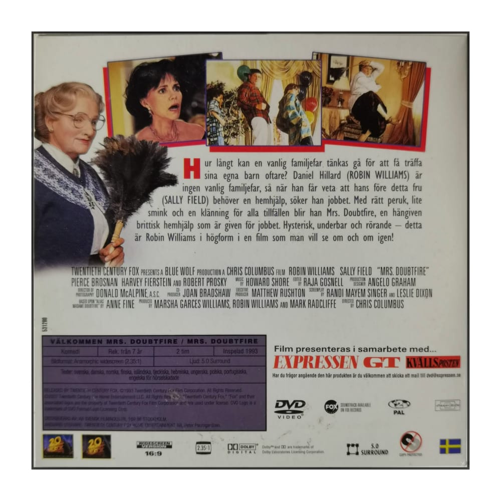 Mrs. Doubtfire | Välkommen Mrs. Doubtfire