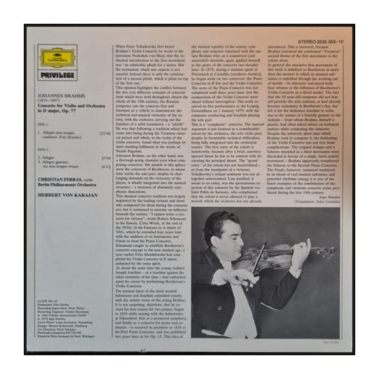 Johannes Brahms: Violin Concerto