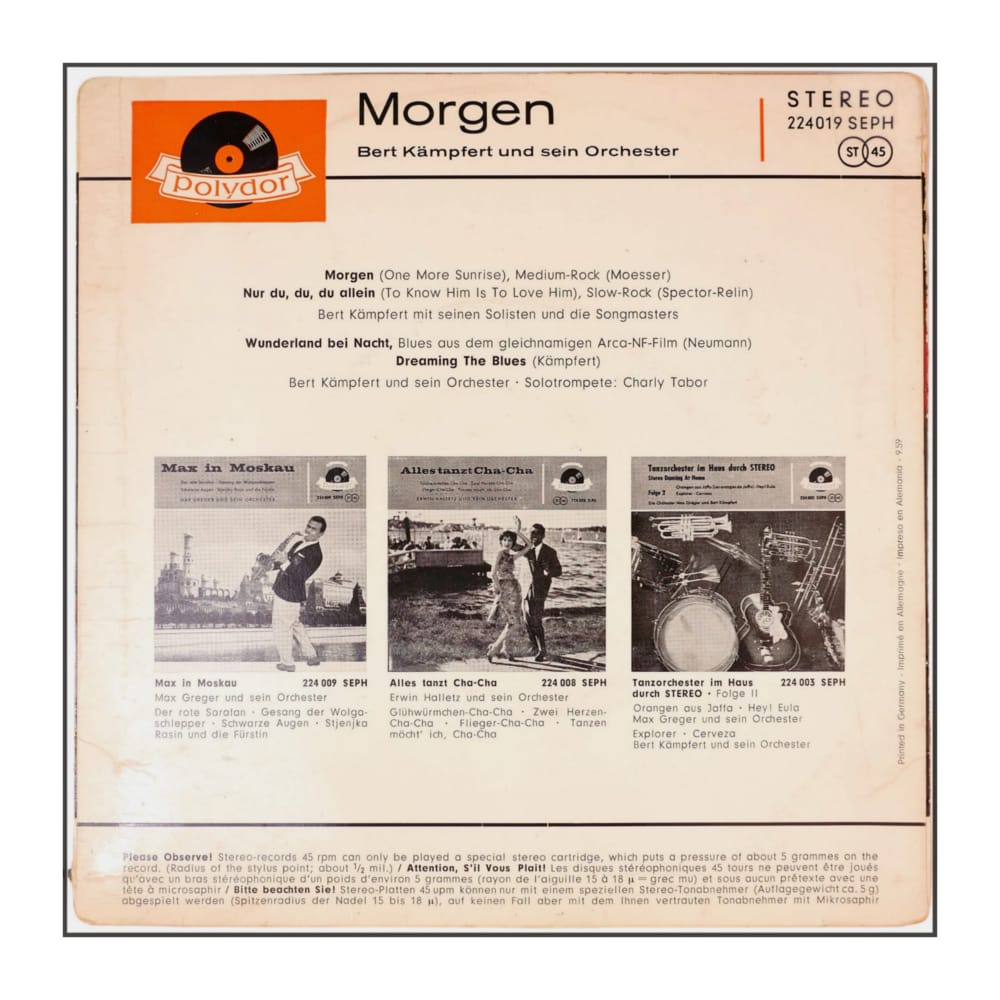 Bert Kaempfert: Morgen