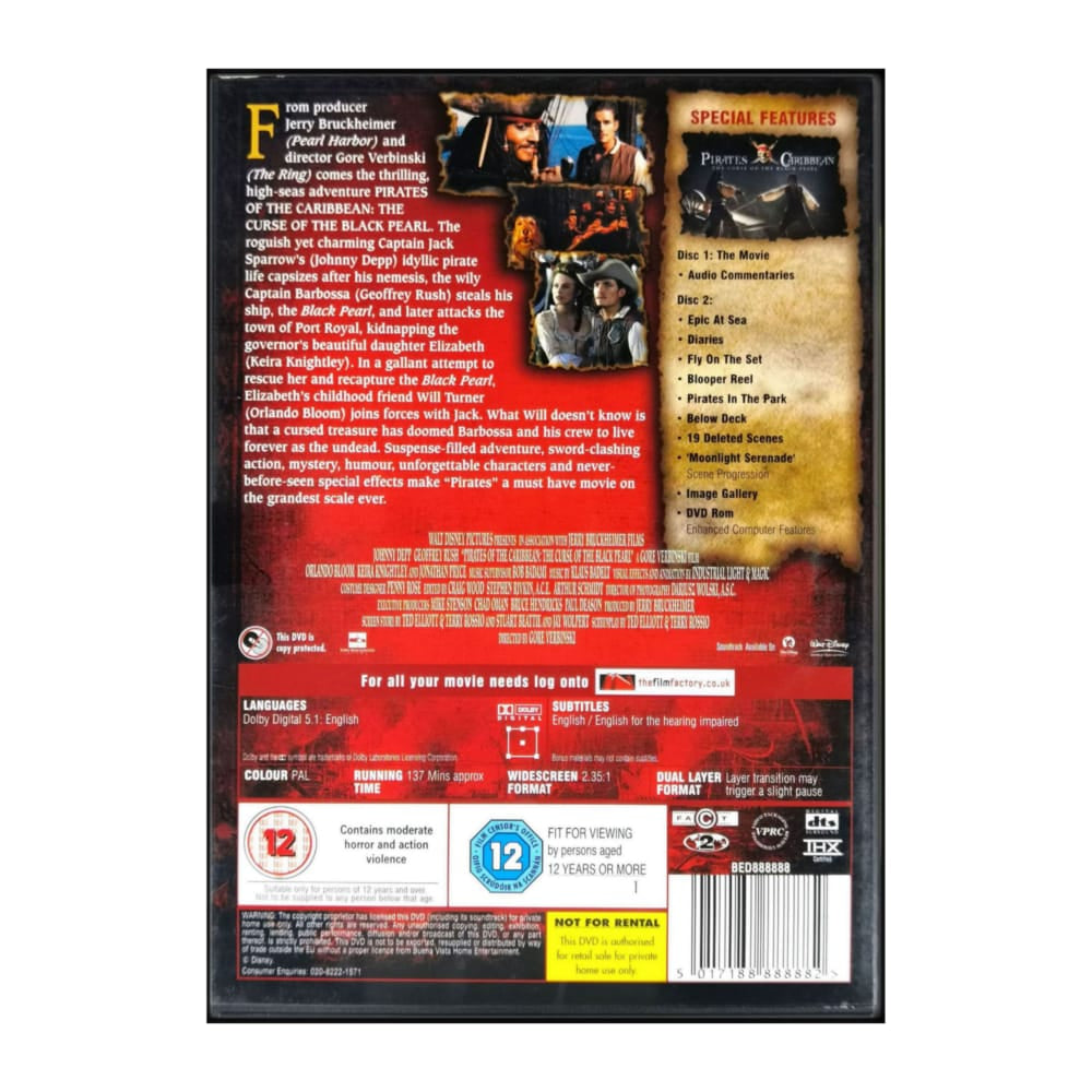 Pirates Of The Caribbean: The Curse Of The Black Pearl