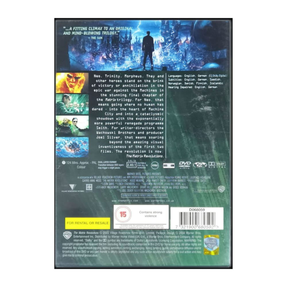 The Matrix Revolutions