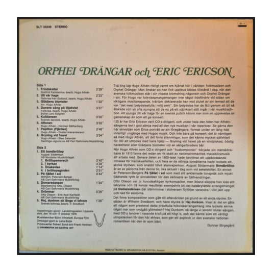 Orphei Drängar & Eric Ericson: Hugo Alfvén & Otto Olsson & Wilhelm Peterson-Berger