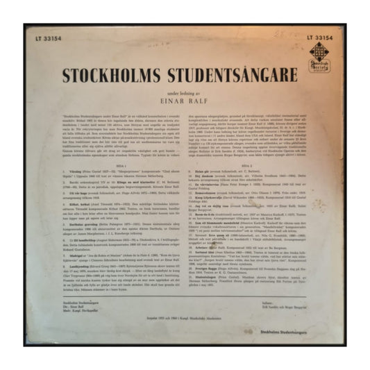 Stockholms Studentsångare & Einar Ralf: Stockholms Studentsångare Sjunger