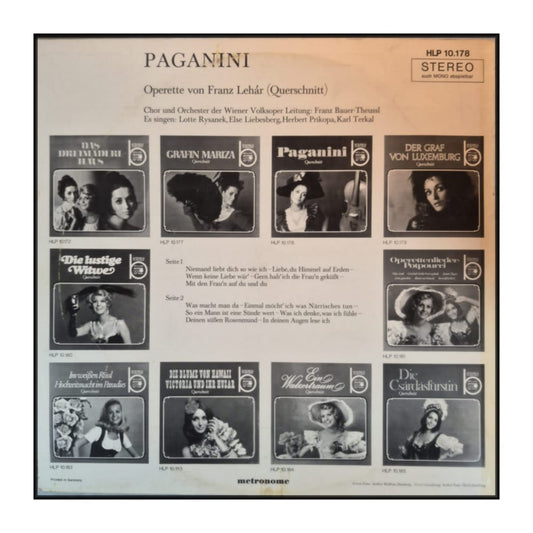 Franz Lehár: Paganini - Querschnitt