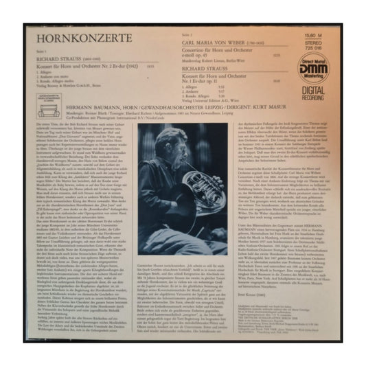 Richard Strauss & Carl Maria Von Weber: Hornkonzerte