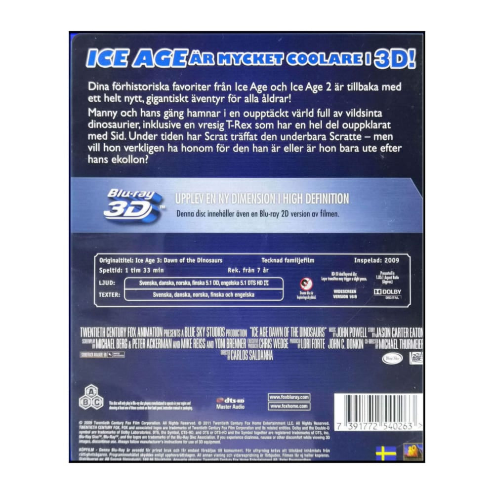 Ice Age 3 Det Våras För Dinosaurierna 3D