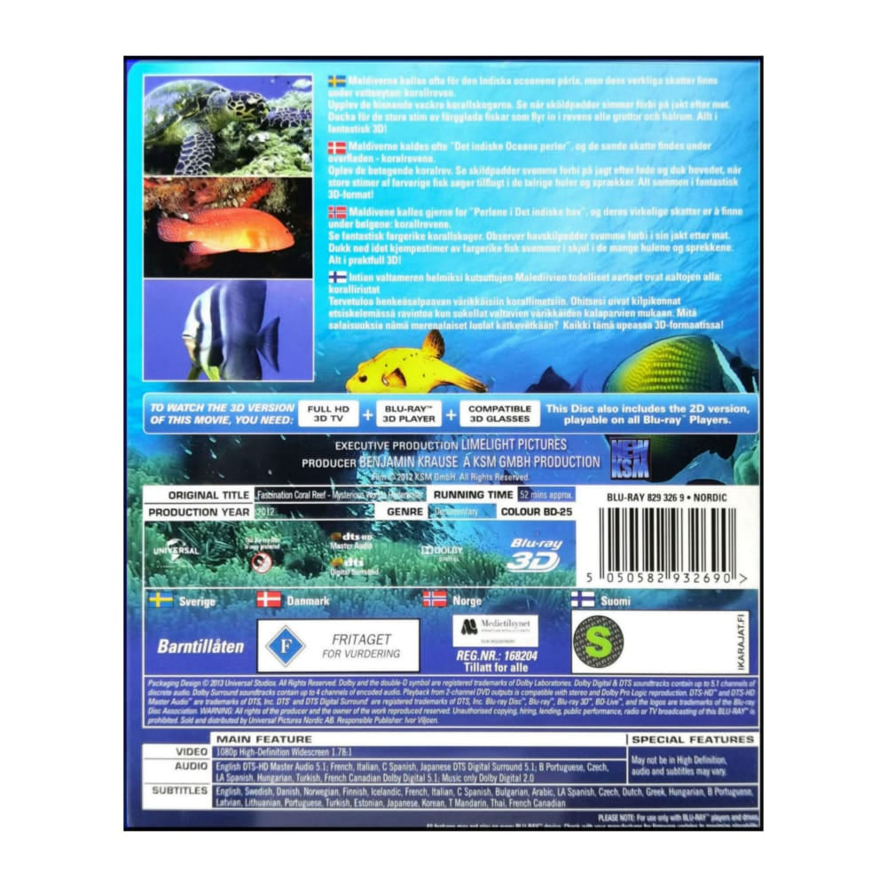 Fascination Coral Reef 3D Mysterious Worlds Underwater