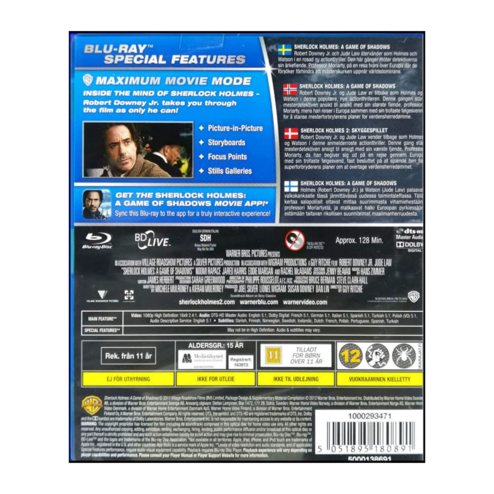 Sherlock Holmes: A Game Of Shadows