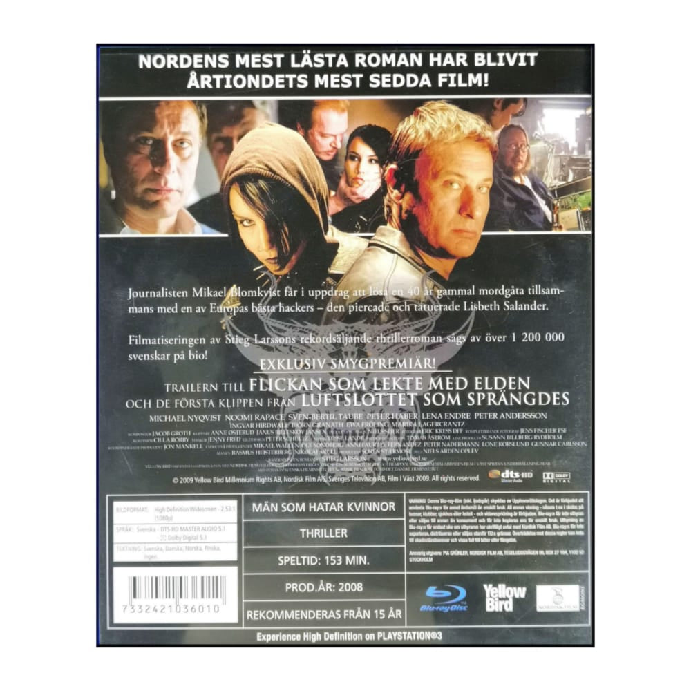 Dragon Tattoo: Män Som Hatar Kvinnor