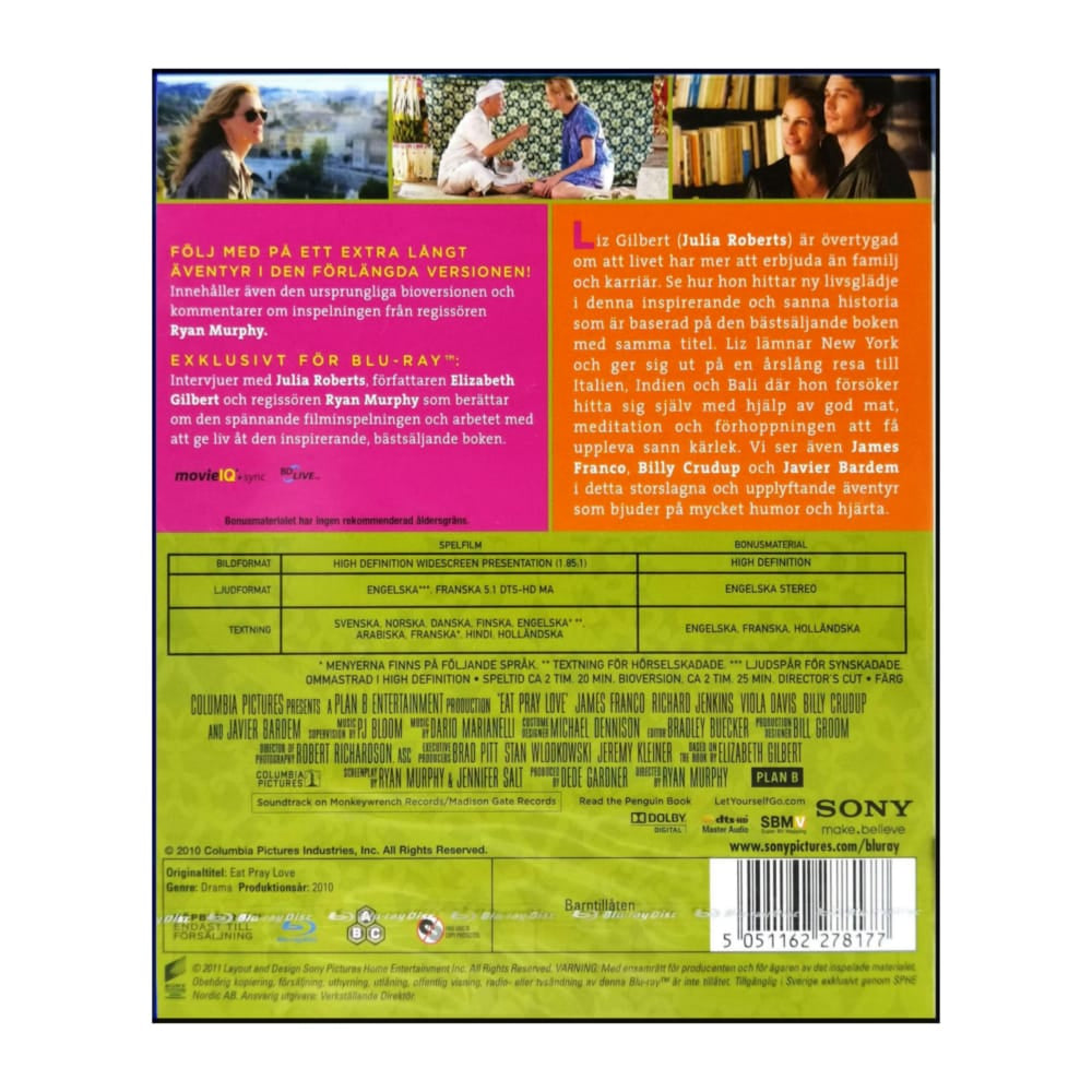 Eat Pray Love | Lyckan Kärleken Och Meningen Med Livet