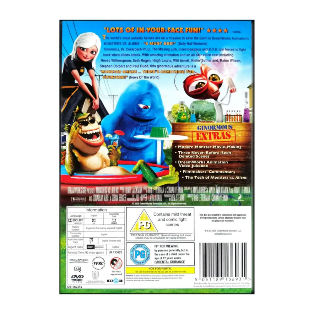 Monsters Vs Aliens